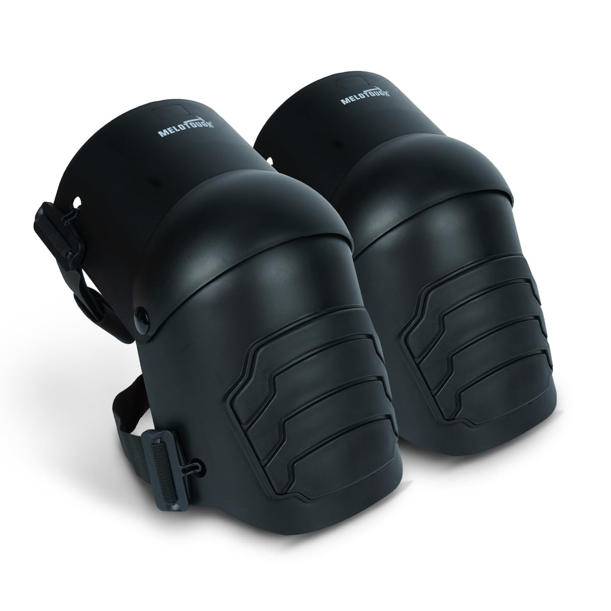 MELOTOUGH knee pads with non-slip shell prevent slips and knee scratches on busy job sites.
