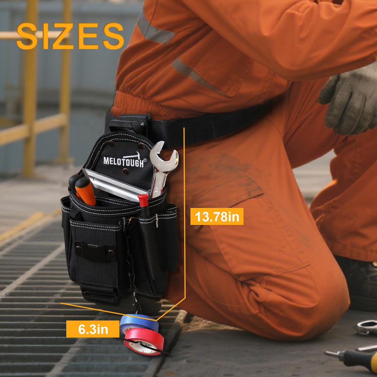 MELOTOUGH notebook pocket provides quick note-taking space at job sites.