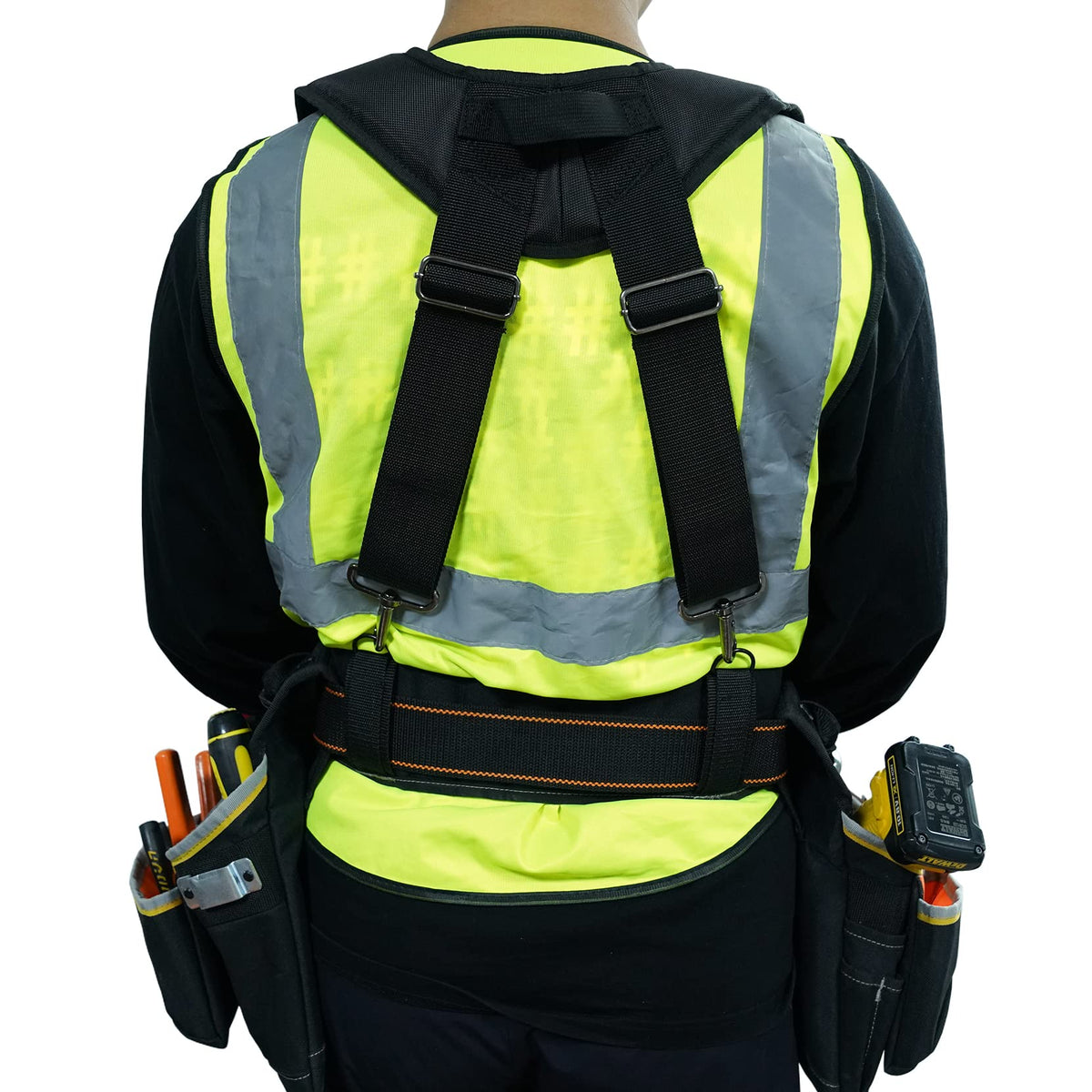 MELOTOUGH suspenders include reflective tape for improved site visibility.