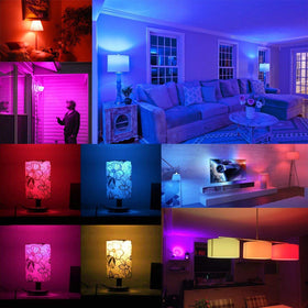 MELPO 5700K 500LM RGBW bulb delivers bright white and color options.