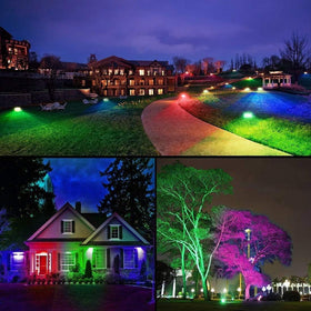 MELPO flood light features 16 million colors for dynamic landscape effects.
