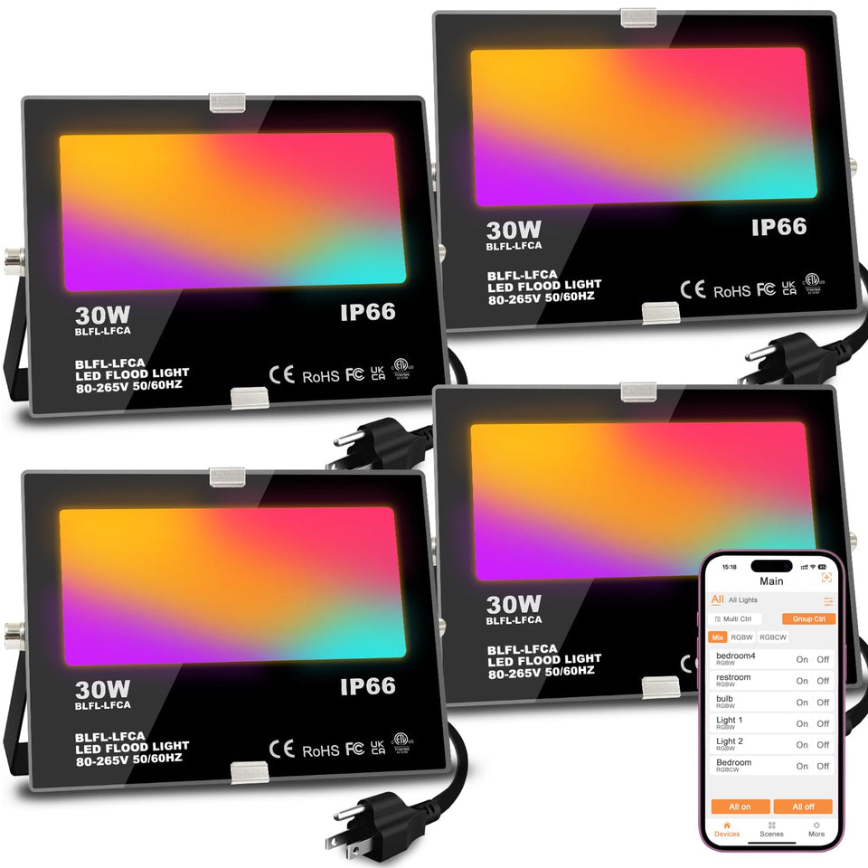 MELPO LED flood light outdoor 30W bright wash for landscapes