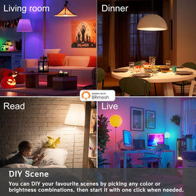 One-step Alexa pairing with MELPO bulbs for quick voice control