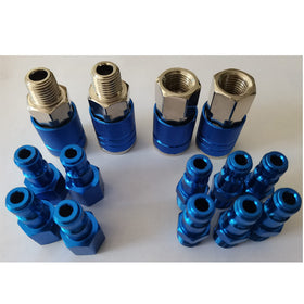 Melprisu assembled air tool kit showcases aluminum fittings versatility