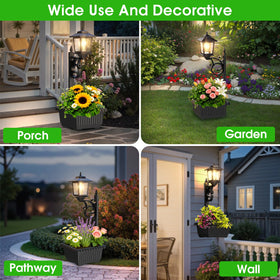 Melunar 2-in-1 planter light attachment showing planter and glow for outdoor charm