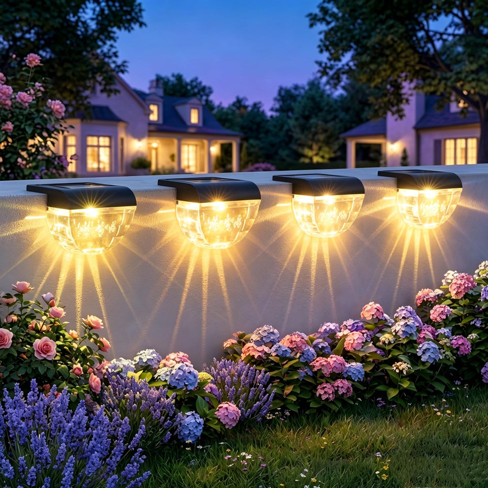 Melunar solar deck light with warm white glow for outdoor ambience