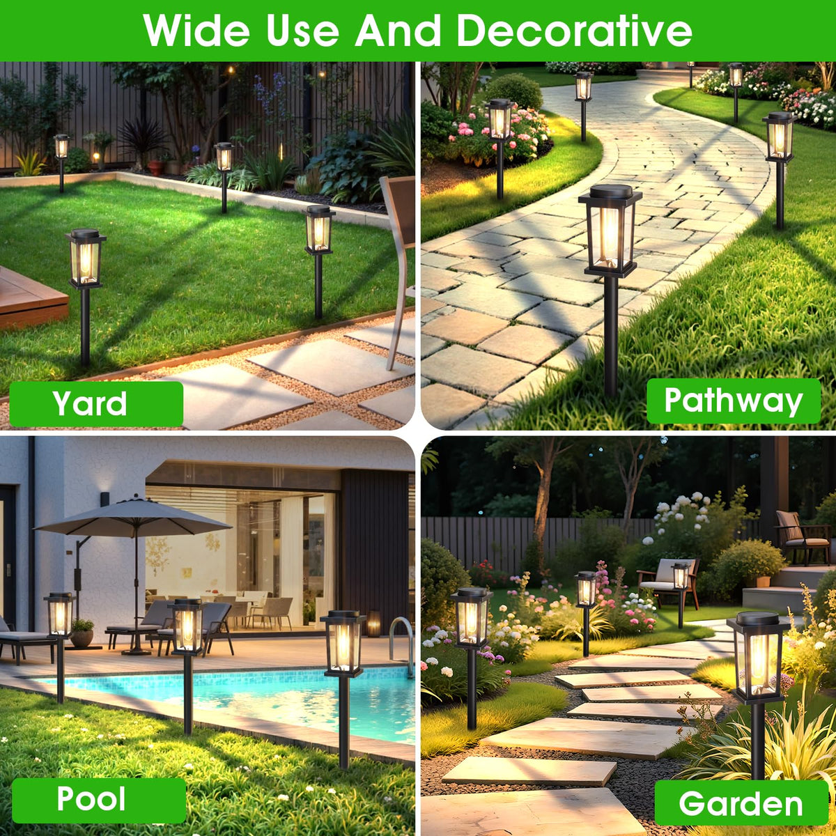 Melunar light features durable ABS and IP45 weatherproof design for year-round use