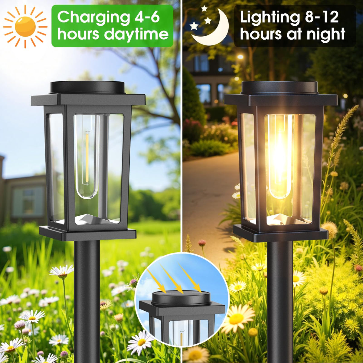 Melunar 8-pack enhances yard decor with warm illumination
