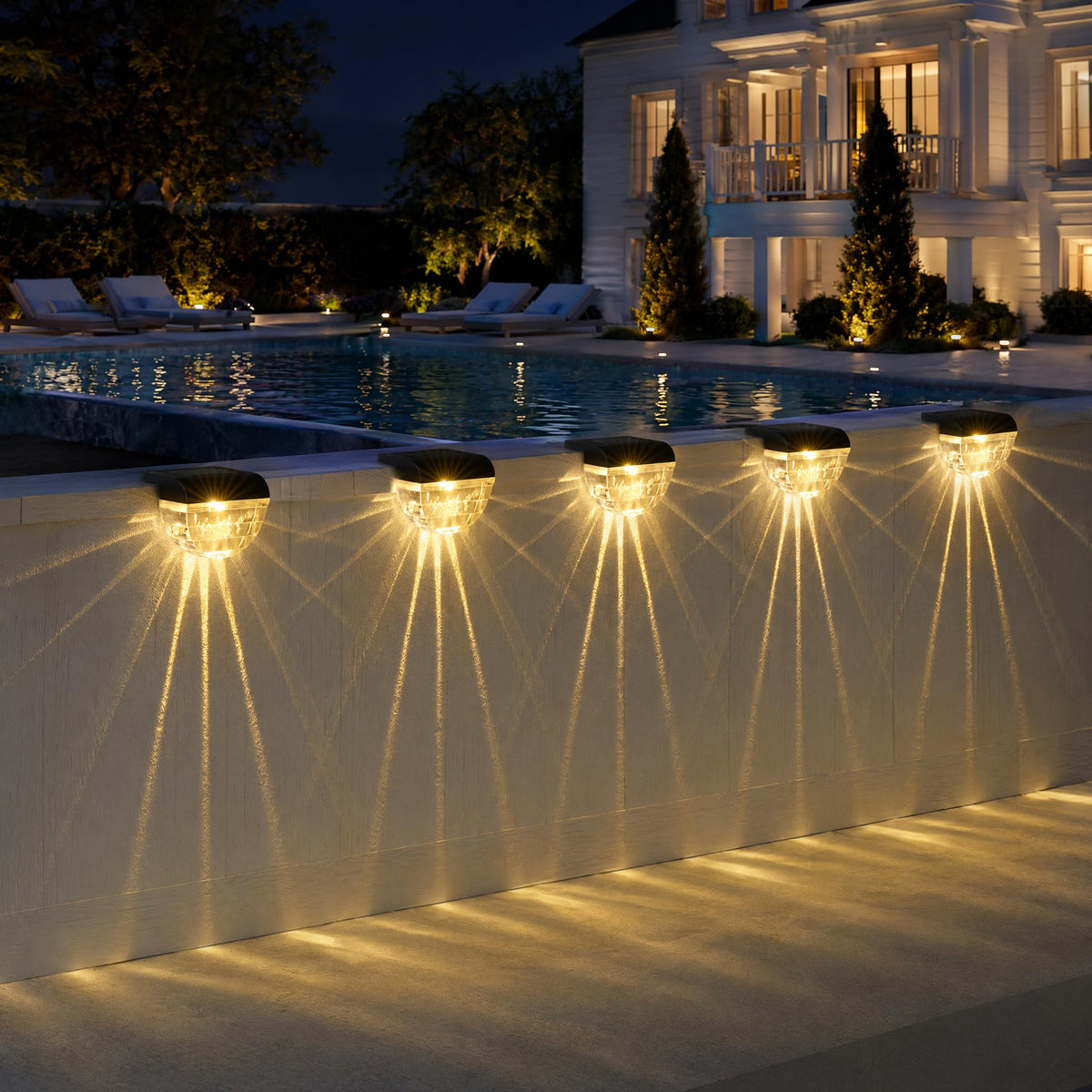Melunar solar step light installation options enable easy backyard setup.