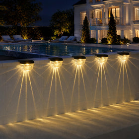 Melunar solar step light installation options enable easy backyard setup.