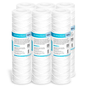 Membrane Solutions 10 micron filter for 10x2.5 inch housings reduces sediment and protects appliances.