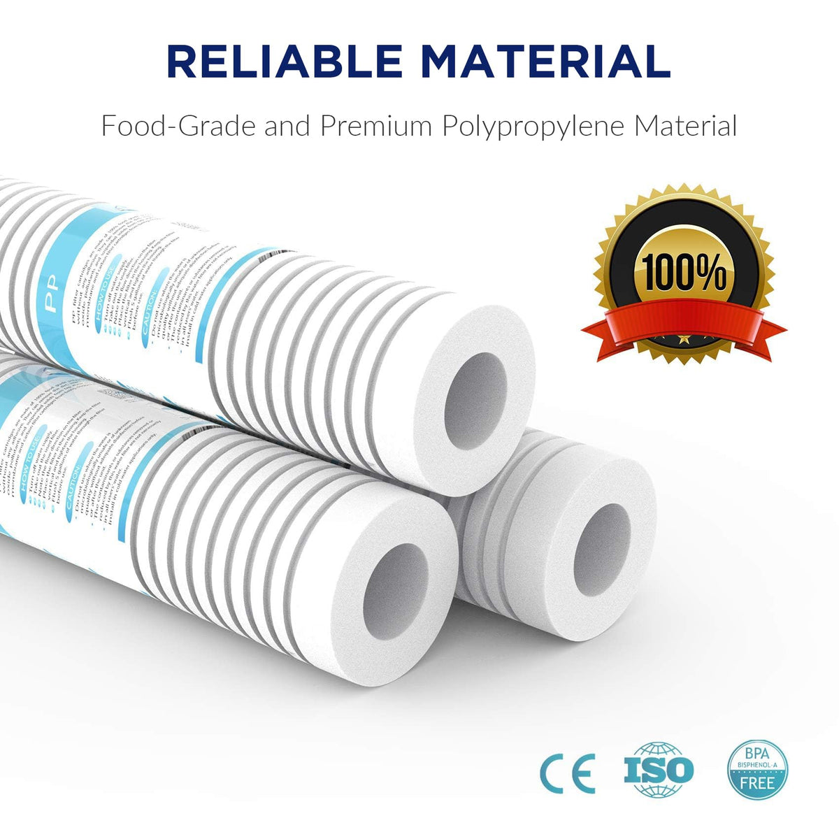 Membrane Solutions 10x2-5 inch universal-fit cartridge in standard housings