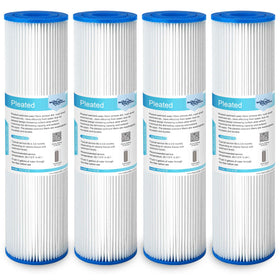 Membrane Solutions 20 micron pleated filter close-up for sediment capture