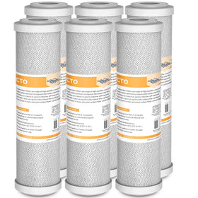 Membrane Solutions 5-micron CTO carbon block filter in 10x2.5in housing improves water clarity