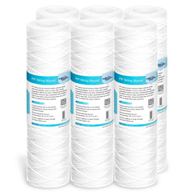 Membrane Solutions 50 micron string-wound filter cartridge for whole house protection.
