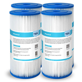 Membrane Solutions pleated filter installed for whole-house protection and sediment reduction.