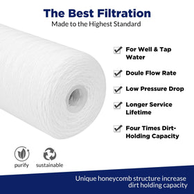 Membrane Solutions universal 10-inch housing fit for many filtration systems