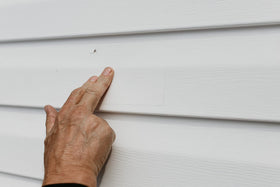 Mendyl color-match patch for vinyl simplifies blending with surrounding siding.