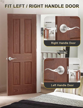 Mengico durable ANSI Grade 3 lever, modern low-profile interior hardware.