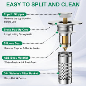 Mengine removable design allows easy cleaning and reinstallation.