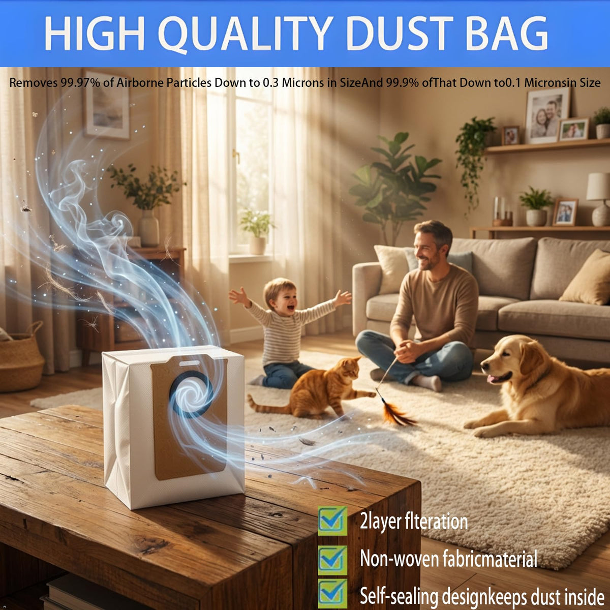 MENGLGUOJI UR3 dust bags 10-pack packaging view