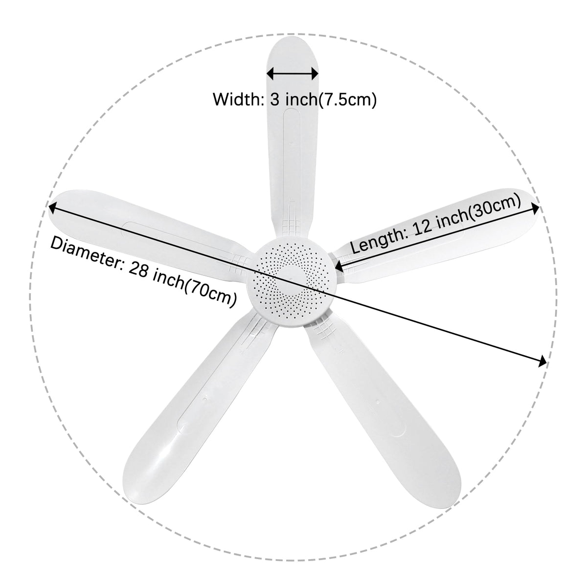 Mengnessly fan supports AC 110V and DC 12V for flexible installation.