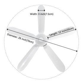 Mengnessly fan supports AC 110V and DC 12V for flexible installation.