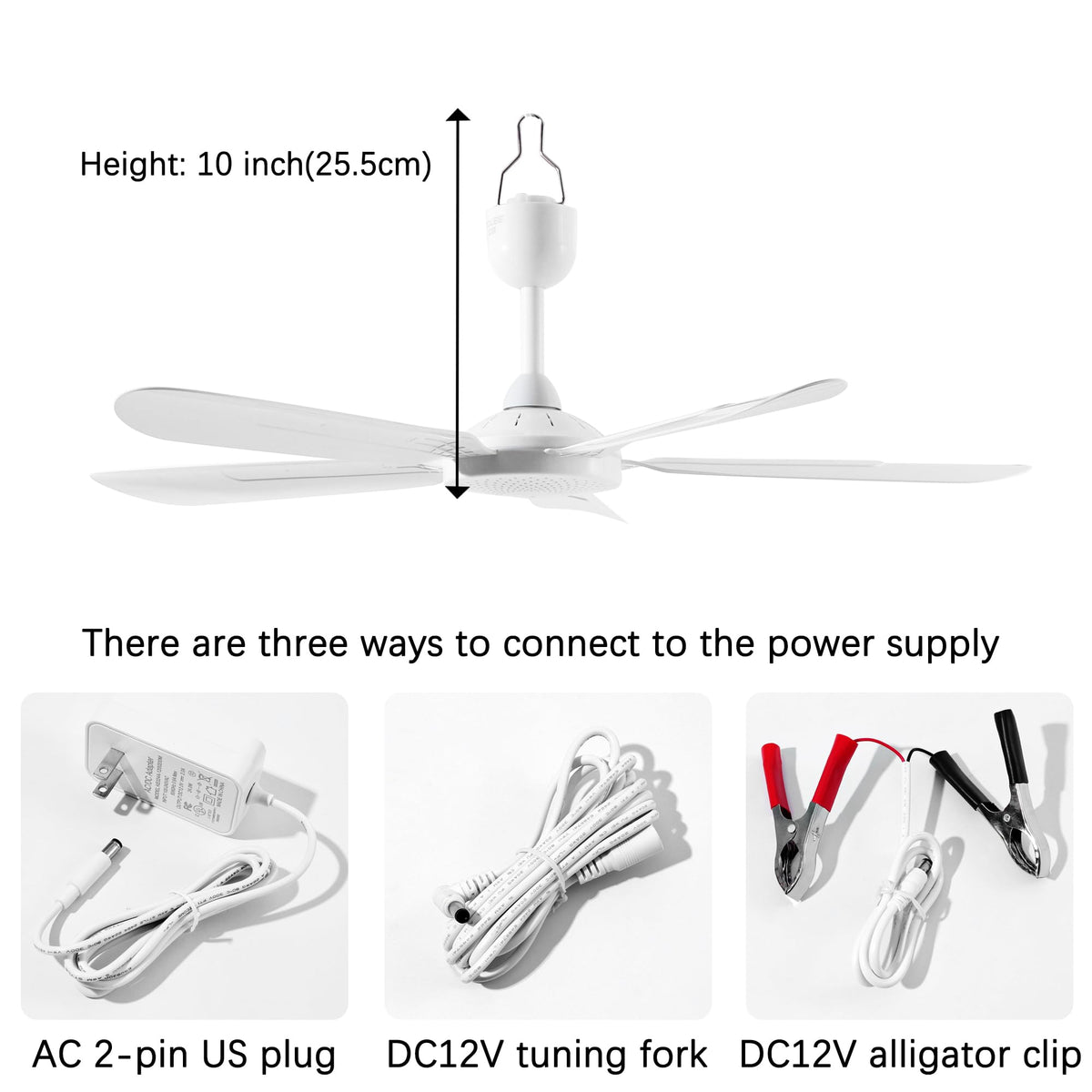 Mengnessly five-blade design enhances airflow efficiency.