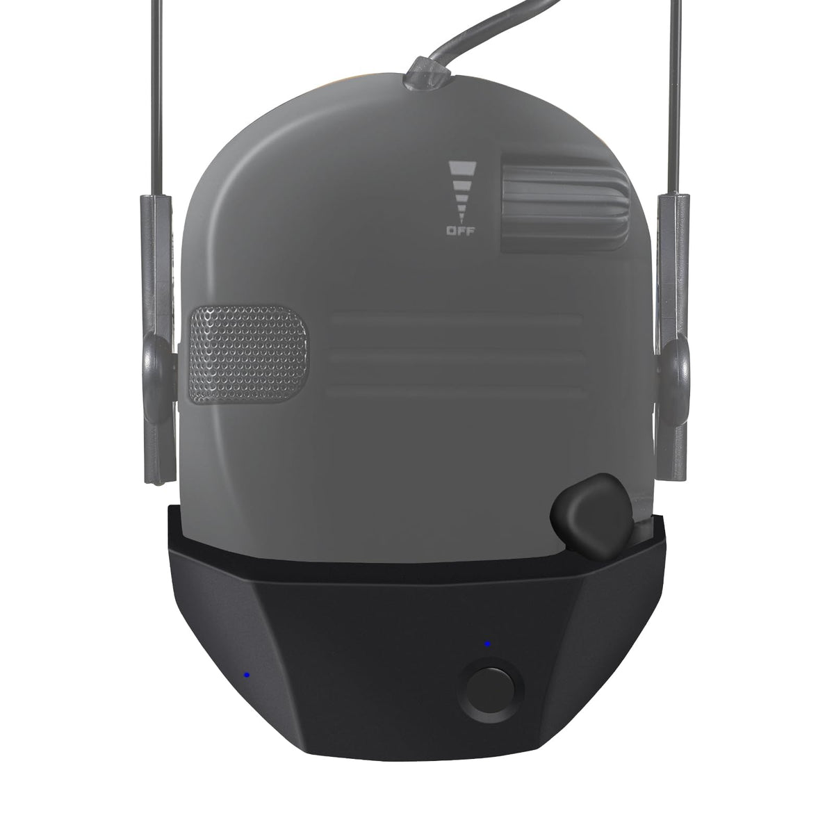 MenLiDa walker-razor-adapter-setup enables wireless listening with Walker's earmuffs.