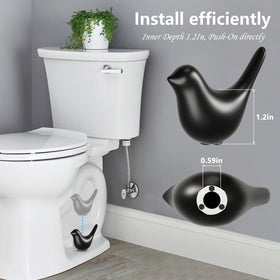 MENNTY ceramic bird decor enhances bathroom ambiance and charm