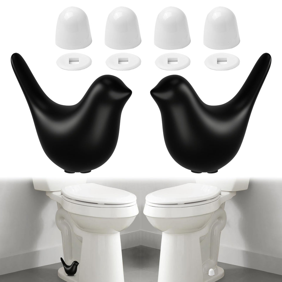 MENNTY ceramic bird bolt covers conceal bolts with matte black style