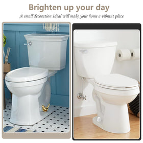 MENNTY easy-install toilet bolt covers with push-on inserts simplify setup.