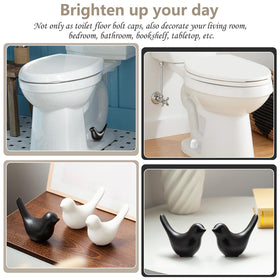 MENNTY matte black bird kit for stylish bathroom decor