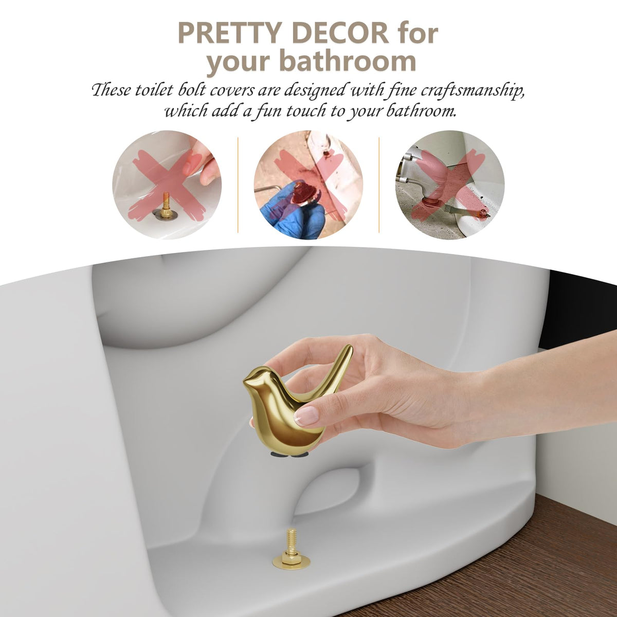 MENNTY rust-resistant design helps maintain shine in humid bathrooms.