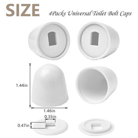 MENNTY universal screw covers install easily with push-on inserts