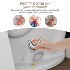 MENNTY white premium plastic toilet cap for clean, easy maintenance