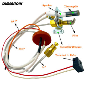 MENSI NG pilot orifice included for natural gas water heaters