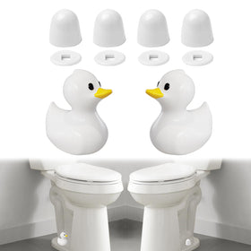 MENNTY ceramic duck bolt cover front view enhances bathroom decor and protection