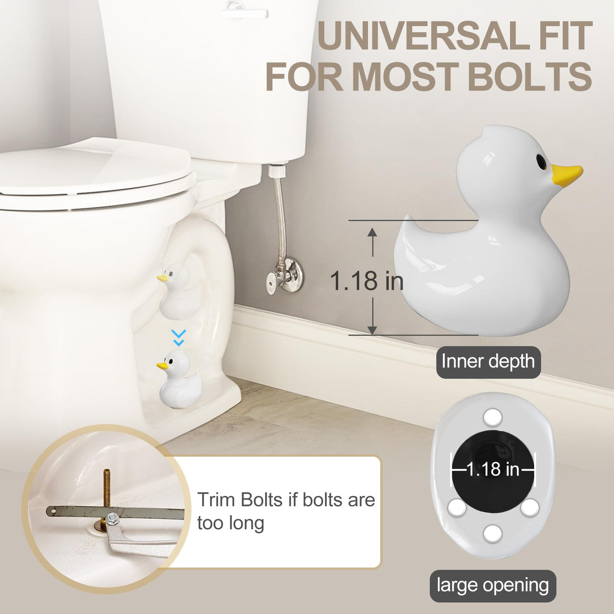 MENNTY round cap bolt cover with washers practical and easy to install