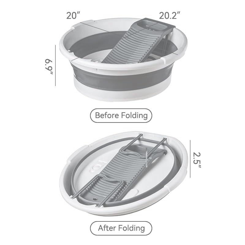 MEOENFT foldable wash basin saved for compact storage in small spaces