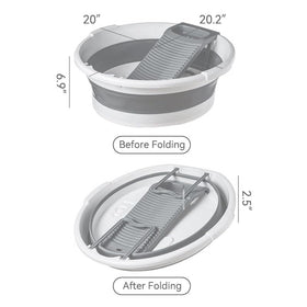 MEOENFT foldable wash basin saved for compact storage in small spaces