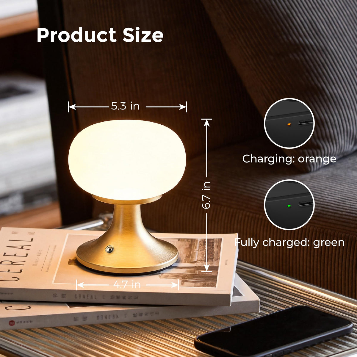 MEORA lamp features stepless dimming for custom brightness