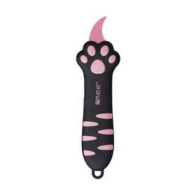 MEOWKIT Cat Paw Box Cutter with retractable blade for safe opening.