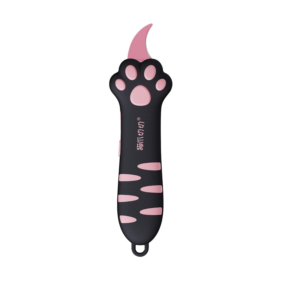 MEOWKIT Cat Paw Box Cutter with retractable blade for safe opening.
