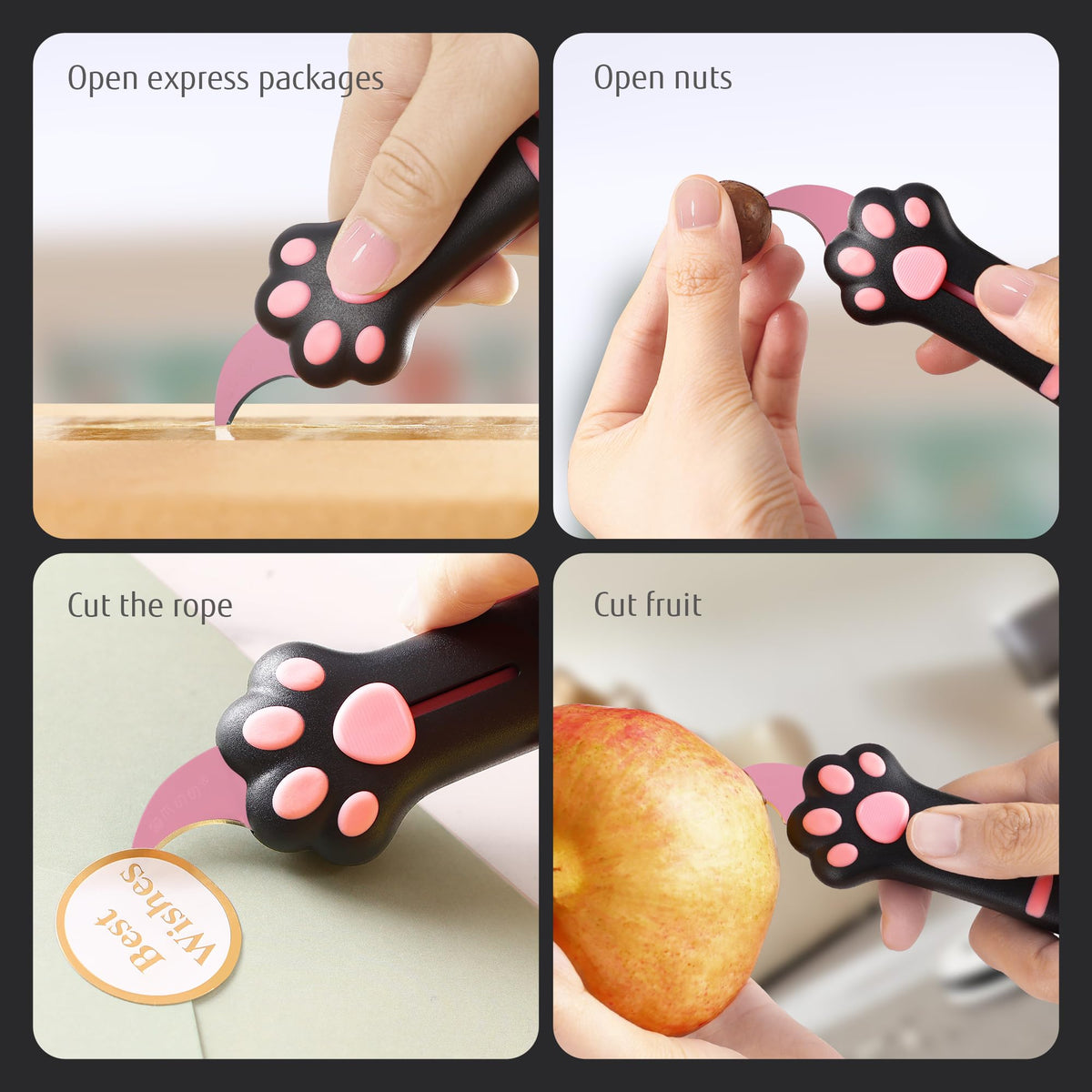 MEOWKIT Cat Paw Box Cutter suitable for office and home use.