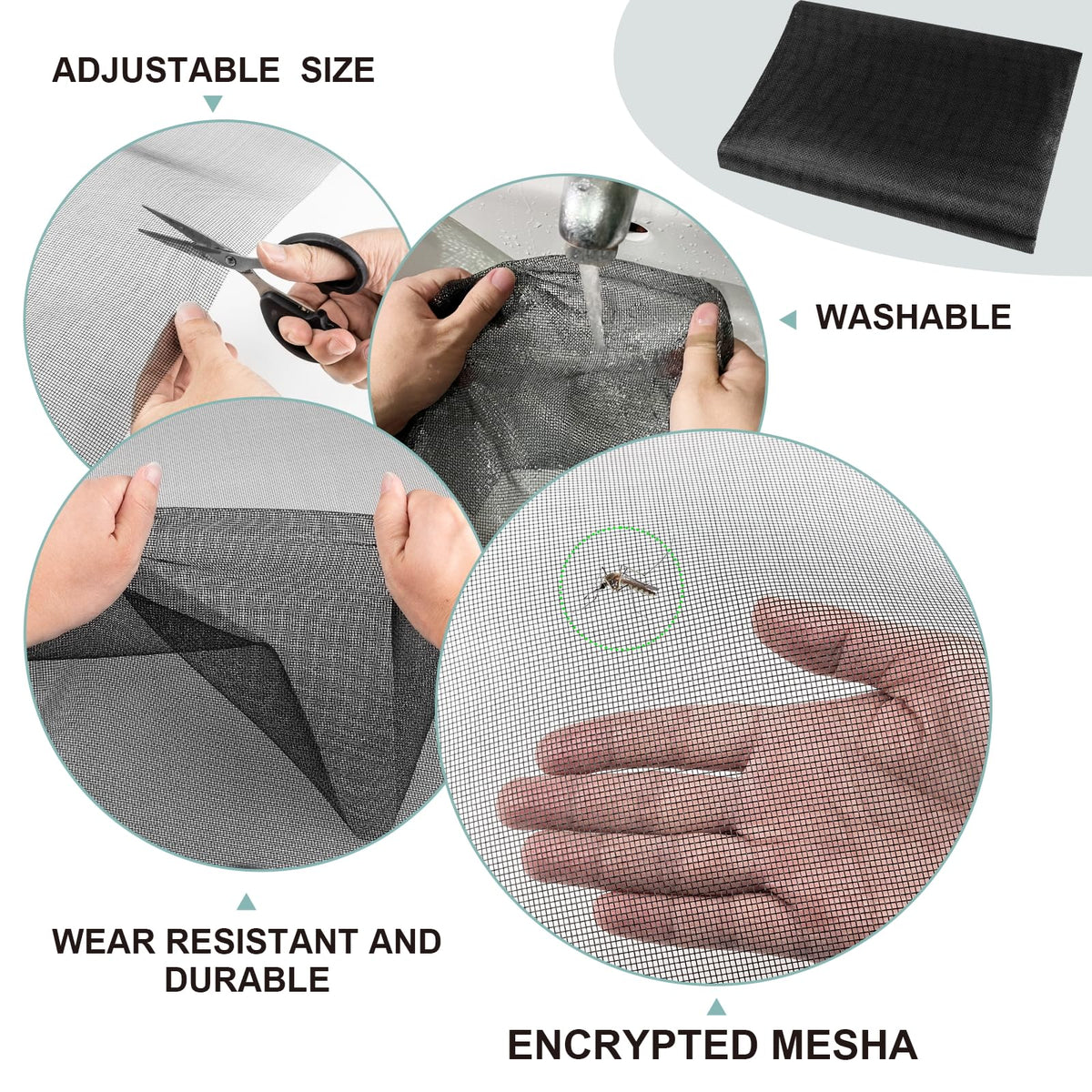 MEQHUO included knife and tape measure for precise cuts