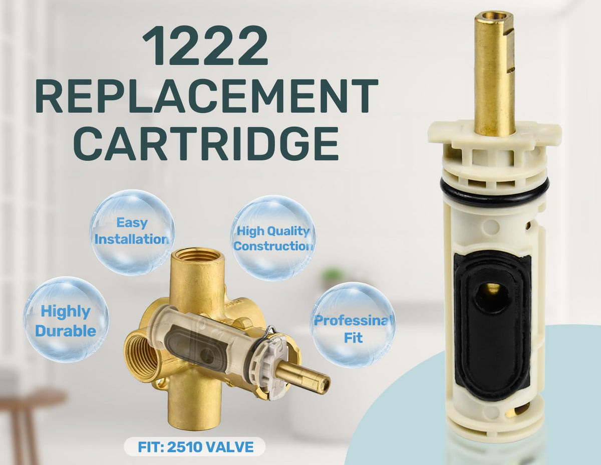 Merdicment 1222B replacement cartridge fits Moen Posi-Temp to prevent leaks.