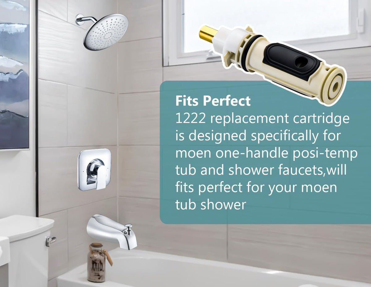 Merdicment durable brass construction ensures lasting performance in Moen fixtures.