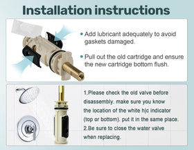 Merdicment cartridge delivers reliable water flow for a steadier shower experience.