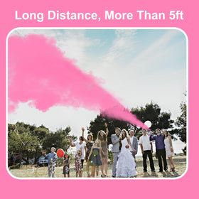Merear four-pack set arranged for a pink gender reveal setup